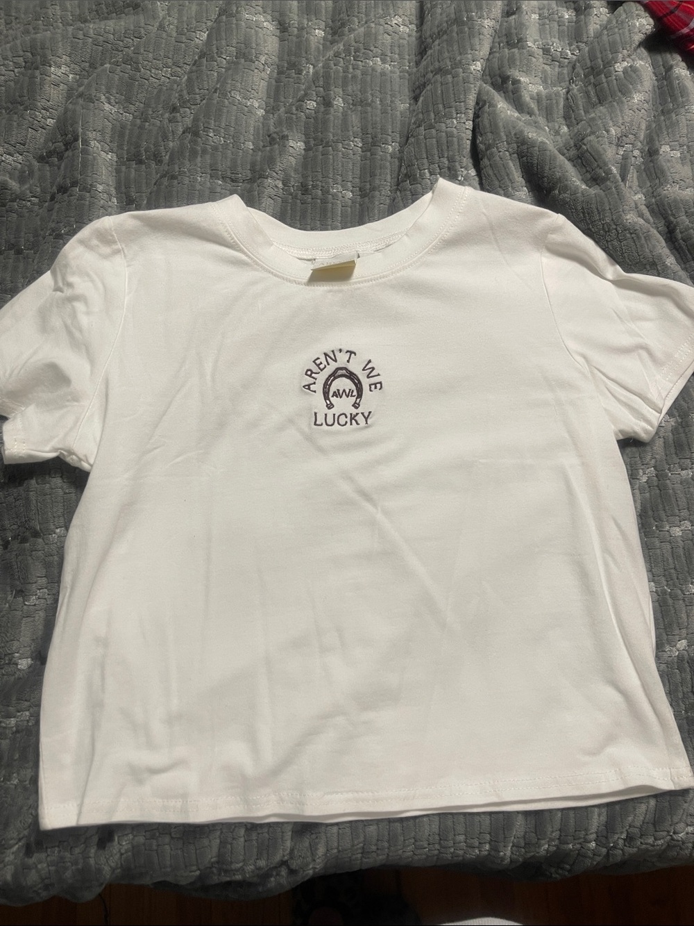 Aren't We Lucky White Graphic Tee
